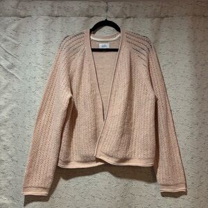 Delicate Light Pink Knit Cardigan